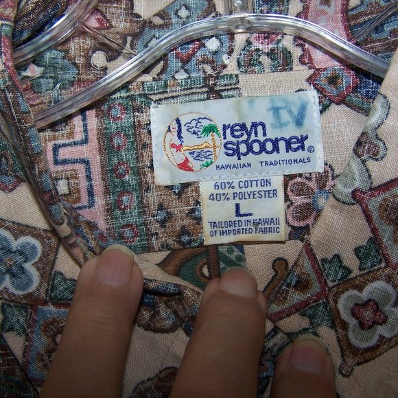 VINTAGE REYN SPOONER HAWAIIAN FLORAL SHIRT S3435 - Picture 4 of 9